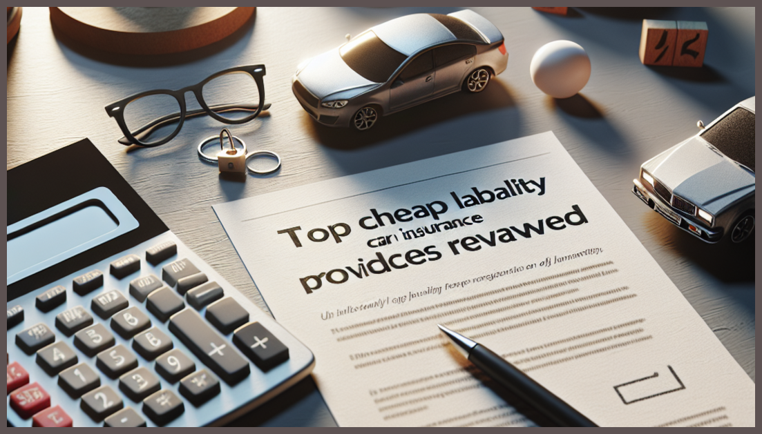 Affordable liability car insurance comparison illustration